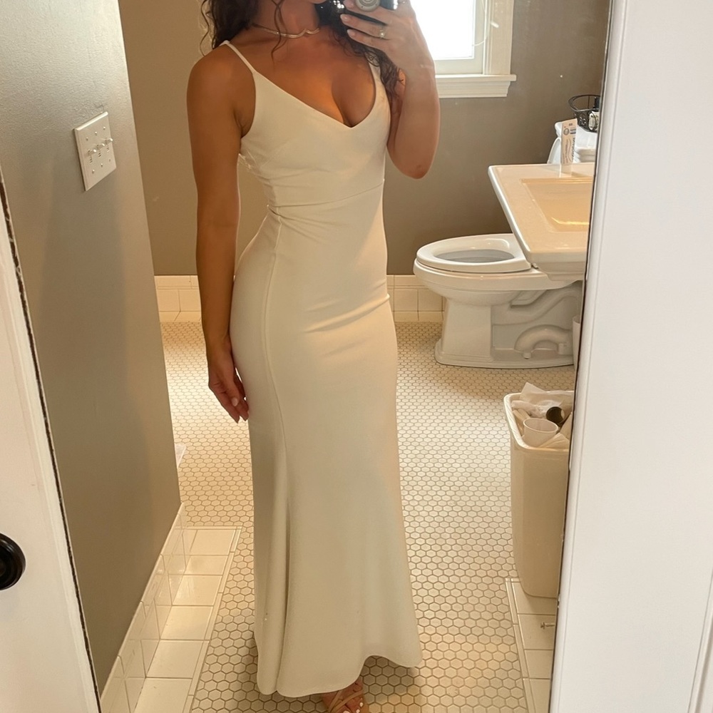 Lulus white dress worn once